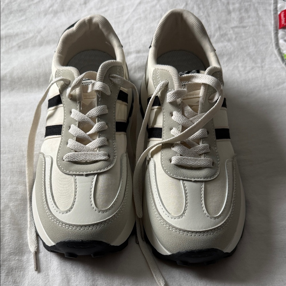 White and Black Sneakers